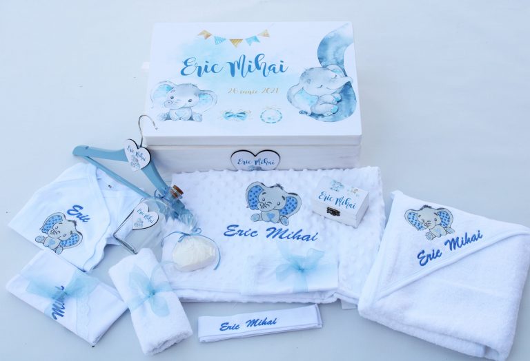 Trusou botez baieti personalizat Elefant