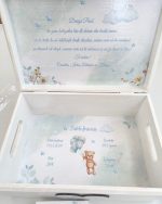 Trusou botez ursuleț cu baloane albastre - imagine 7