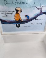 Trusou botez personalizat pentru băiat – model Băiatul, Cârtița, Vulpoiul și Calul - imagine 3