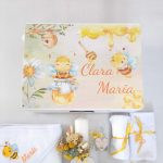 Trusou botez personalizat pentru fetiță – model Albinuța - imagine 9