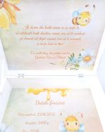 Trusou botez personalizat pentru fetiță – model Albinuța - imagine 3
